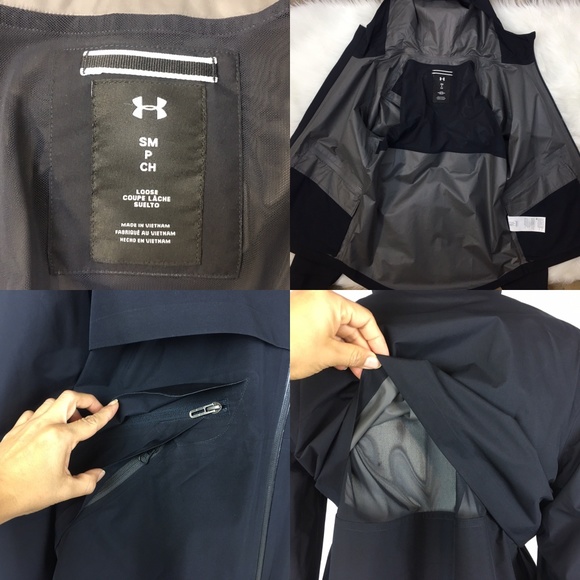 Under Armour Storm Proof Jacket‎ GORE-TEX Black Women's Small New Sample - Picture 14 of 14